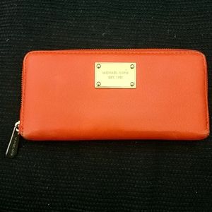 Orange Leather Wallet